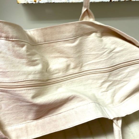 Pink Canvas Beach Bag - Picture 4 of 5